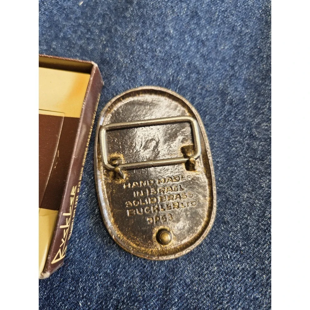 Israel Defense Forces - Solid Brass Belt Buckle - NIB Rare & Handmade